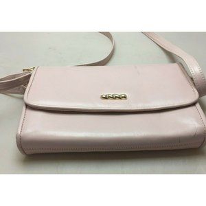 Vintage 90s Amanda Smith Pastel Light Pink Shoulder Bag Purse Strap Crossbody